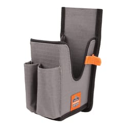 Ergodyne Squids 2 pocket Polyester Belt Loop Scanner Holster 3.5 in. L X 7.3 in. H Gray S