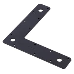 Hampton 1/8 in. H X 9 in. W X 2 in. D Black Steel Corner Plate