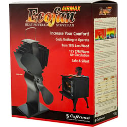Ecofan AirMax Aluminum Heat Powered Wood Stove Fan