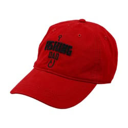 Pavilion Man Out Fishing Dad Baseball Cap Red One Size Fits Most