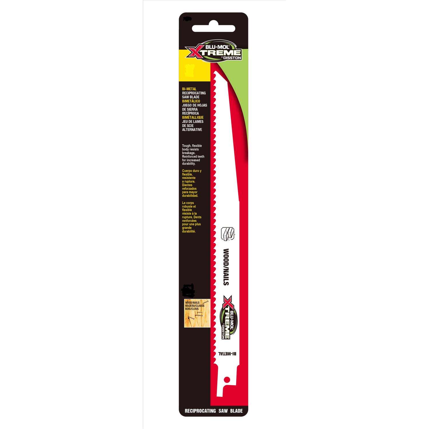 BluMol Xtreme 6 in. BiMetal Reciprocating Saw Blade 18 TPI 1 pk Ace