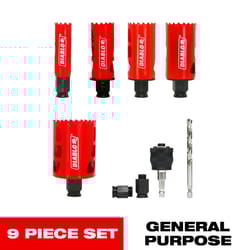 Diablo Snap-Lock Plus Bi-Metal Diablo Mandrel 2-3/8 in. L Hole Saw Kit