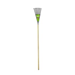 Yard Butler 62 in. 8 Tine Steel Rake Wood Handle