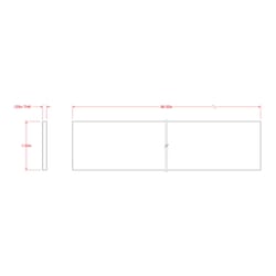 SteelWorks 0.125 in. X 1.5 in. W X 8 ft. L Weldable Aluminum Flat Bar 1 pk