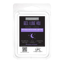 Candle-Lite Essential Element White Lavender and Verbena Scent Bed, I Love You Wax Cubes 2.5 oz