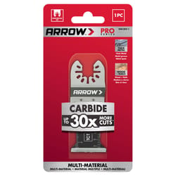 Arrow Pro 1-3/8 in. X Bi-Metal in. L BiMetal/Carbide Tipped Semi-Circle Flush Cut Saw Blade Multi-M