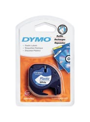 Dymo LetraTag 1/2 in. W X 156 in. L White Plastic Label Maker Tape