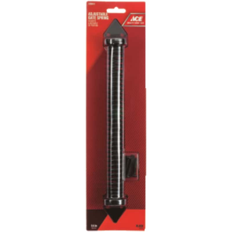 Ace 14 in. D X 1.65 in. L Black Steel Gate Spring Ace Hardware