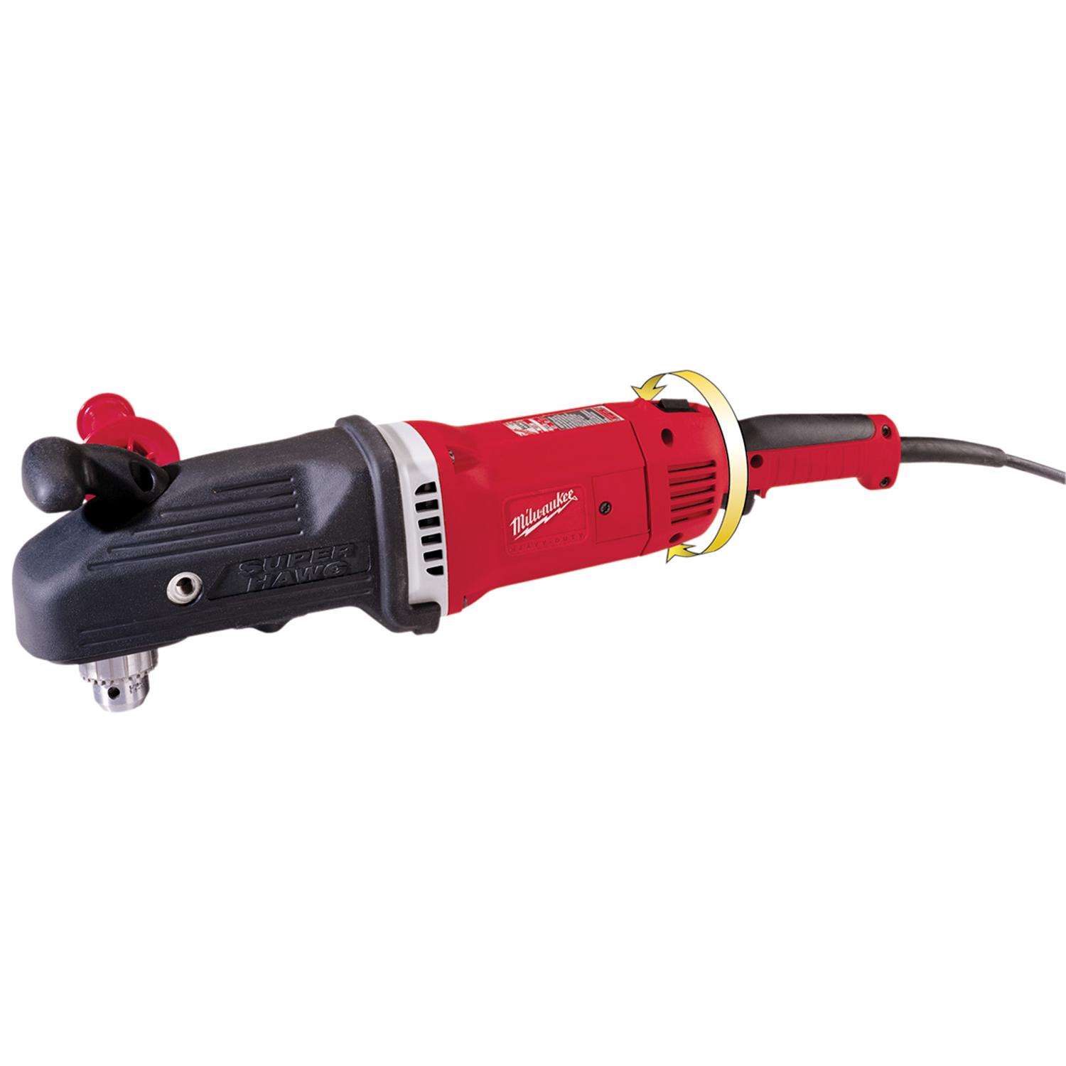 Milwaukee 1/2 right angle drill a real wrist buster 