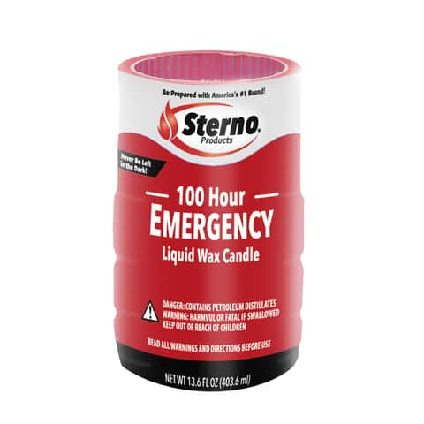 Sterno 100 Hour Emergency Soft Light Candles 5.5 in. H X 3.5 in. W X 3.5  in. L 13.6 oz 1 pk - Ace Hardware