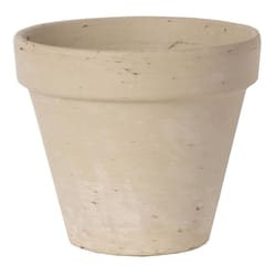 Border Concepts 5.45 in. H X 6.25 in. D Terracotta Flower Pot Granite