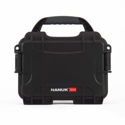 Nanuk 903 6.8 in. W X 3.8 in. H Cubbed Foam Waterproof Case Resin Black