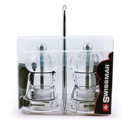 Swissmar Clear Acrylic Salt and Pepper Set 1 pk