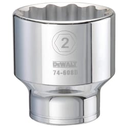 DeWalt 2 in. X 3/4 in. drive SAE 12 Point Socket 1 pc