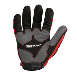 Craftsman XL Polyester Black/Red Impact Gloves
