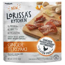 Lorissa's Kitchen Ginger Teriyaki Chicken Jerky 2.25 oz Bagged