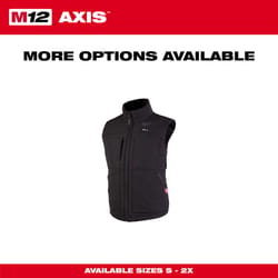 Milwaukee M12 L Sleeveless Women&#39;s Full-Zip Heated Vest (Vest Only) Black