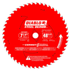 Diablo Steel Demon 7-1/4 in. D X 5/8 in. Cermet Metal Saw Blade 48 teeth 1 pk