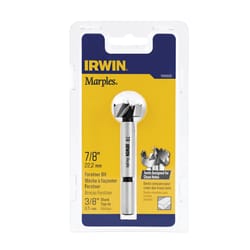 Irwin Marples 7/8 in. X 4 in. L Carbon Steel Forstner Drill Bit Round Shank 1 pc