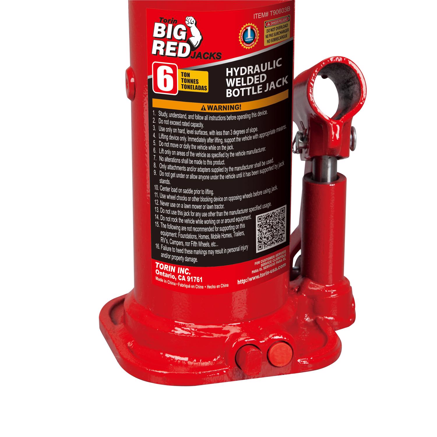 Torin Big Red Hydraulic 12000 lb Automotive Bottle Jack - Ace Hardware