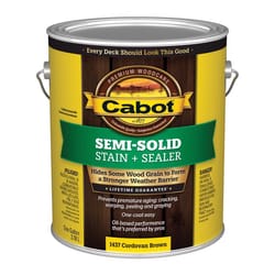 Cabot Semi-Solid Semi-Solid Cordovan Leather Oil-Based Deck and Siding Stain 1 gal