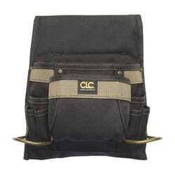 CLC 3 in. W X 12.75 in. H Polyester Tool Bag 8 pocket Black/Tan 1 pc