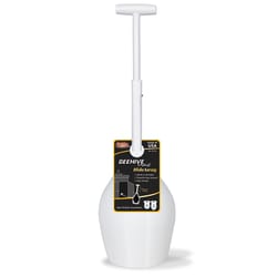 Korky Beehive Max Toilet Plunger with Holder 16 in. L X 6 in. D