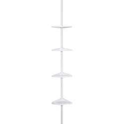 Better Living 24.36 H X 2.5 in. W X 8 in. L White Shower Corner Shelf