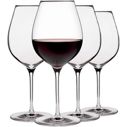 Flavor First Stemware 22.5 oz Clear Glass Bold and Powerful Wine Glass Set