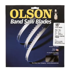 Olson 105 in. L X 0.25 in. W X 0.025 in. thick T Carbon Steel Skip Band Saw Blade 6 TPI Skip teeth 1