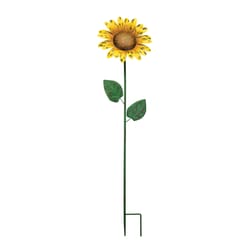 Regal Art & Gift Yellow Metal 36 in. H Outdoor Garden Stake