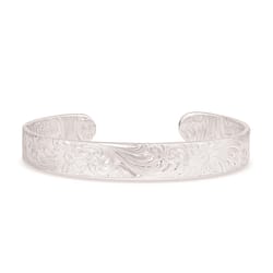 Montana Silversmiths Women's Classic Engraved Cuff Silver Bracelet Water Resistant