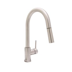 Huntington Brass Euro Arc One Handle Satin Nickel Pull-Down Kitchen Faucet