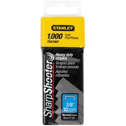 Stanley Sharp Shooter 27/64 in. W X 3/8 in. L Narrow Crown Heavy Duty Staples 1000 pk