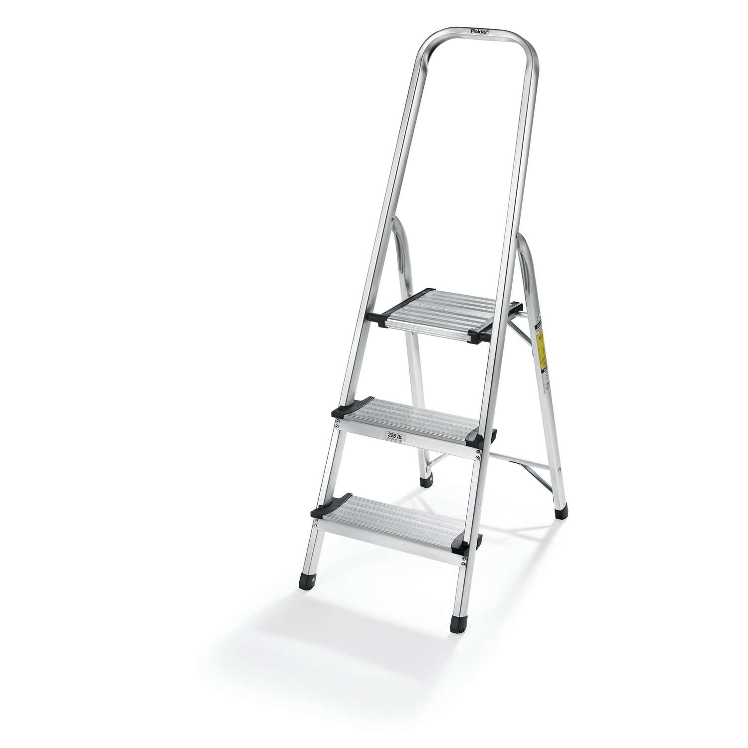 Polder 3Step 52.5 in. H 225 lb. capacity 3 step Aluminum Folding Step