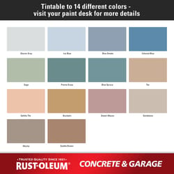 Rust-Oleum Satin Tint Base Acrylic Concrete & Garage Floor Paint 1 gal