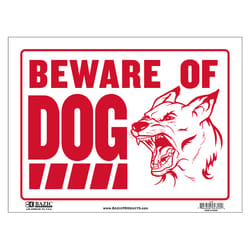 Bazic Products English White Novelty Sign 12 in. H X 16 in. W