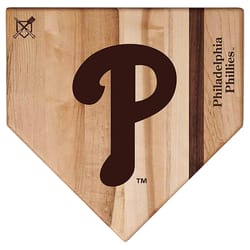 Baseball BBQ 12 in. L X 12 in. W X 0.8 in. Maple MLB Philadelphia Phillies Cutting Board