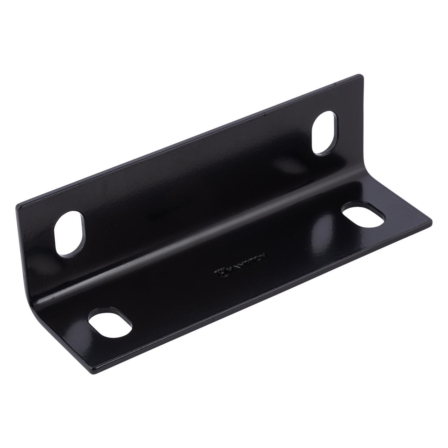 Hampton 7 in. H X 2.10 in. W X 1/8 in. D Black Steel Inside/Outside Corner Brace - 02-3405-419 - Hardware Accessories  sku 02-3405-419