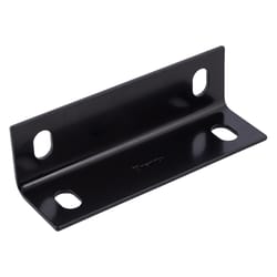 Hampton 7 in. H X 2.10 in. W X 1/8 in. D Black Steel Inside/Outside Corner Brace