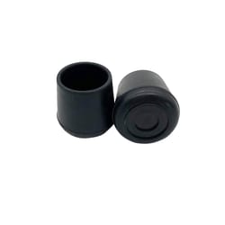 Ace Rubber Leg Tip Black Round 2 pk