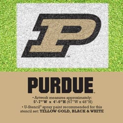 U-Stencil P Purdue No Stick Lawn Stencil