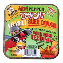 C&S Products Hot Pepper Delight Assorted Species Beef Suet Wild Bird Food 11.75 oz