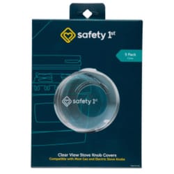 Safety 1st Clear Plastic Stove Knob Covers 5 pk
