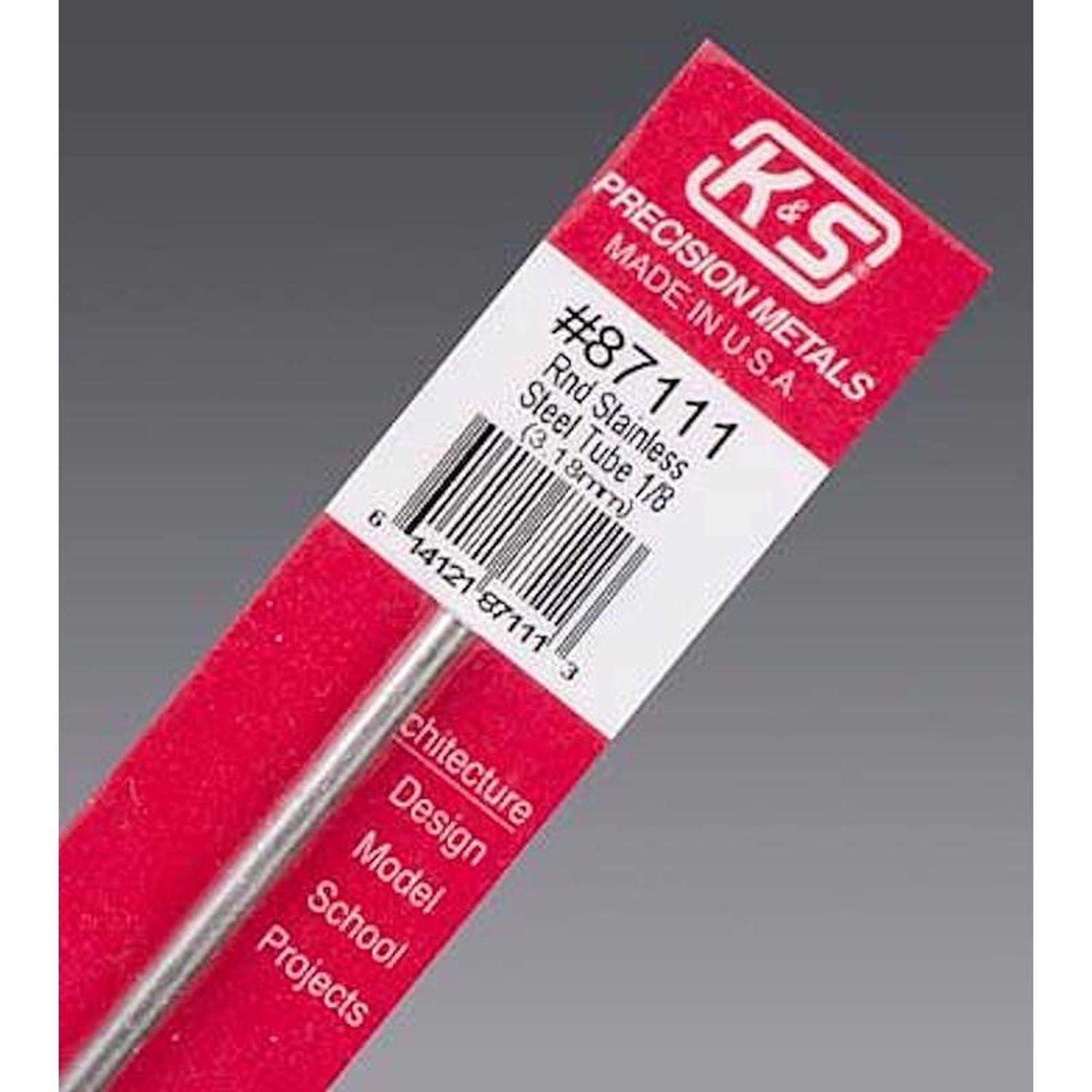 K&S 1/8 in. D X 1 ft. L Copper Tubing K&S 1/8 in. D X 1 ft. L Copper Tubing