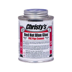 Christy's Red Hot Blue Glue Blue Cement For PVC 8 oz