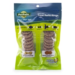 PetSafe Busy Buddy Natural and Peanut Butter Grain Free Treats For Dog 2.25 in. 24 pk