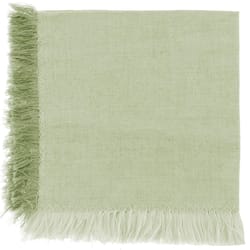 Karma Green Cotton Napkin Set 10 in. L X 10 in. W