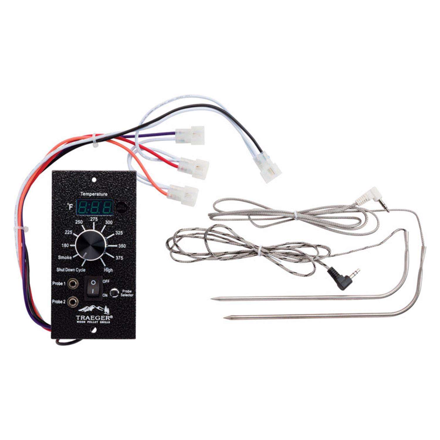 PRO DIGITAL THERMOSTAT W/ MEAT PROBES FOR TRAEGER & OTHER GRILLS REPLACES BAC365 PRO DIGITAL THERMOSTAT W/ MEAT PROBES FOR TRAEGER & OTHER GRILLS REPLACES BAC365