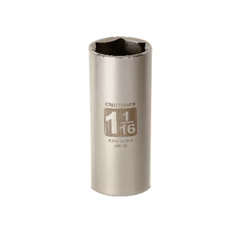 Craftsman 1-1/16 in. SAE 6 Point Deep Socket, 1/2 in. Drive